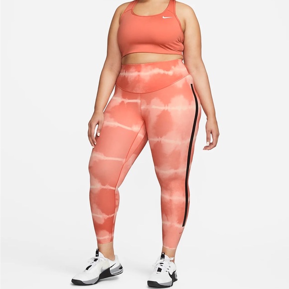 NIKE One Luxe Women's Mid-Rise Printed Training Leggings DQ4140-827 - Picture 8 of 8
